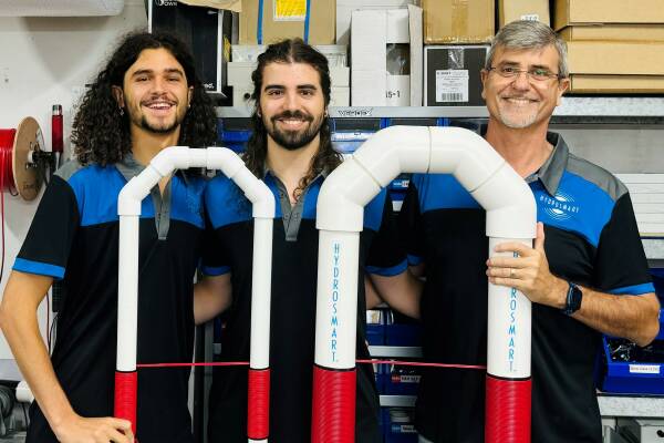 In their 26th year of business, Paul Pearce with his sons, Jai and Zac, and their team, prove the longevity and success of the Hydrosmart technology. Picture supplied