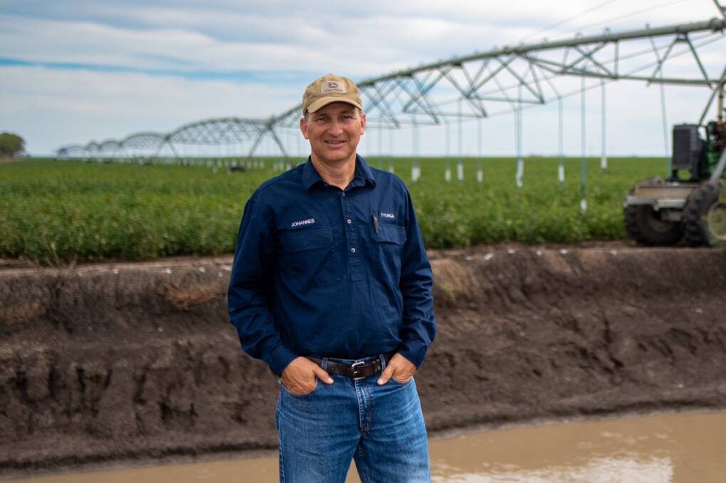 Johannes Roellgen has reduced chemical use on cotton dramatically. Pictures by Brandon Long