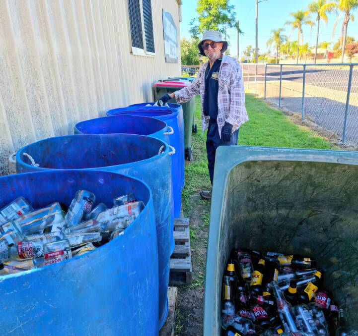 Inglewood local Scruffy collects about 15,000 containers a year and donates the proceeds to worthy causes. Picture supplied