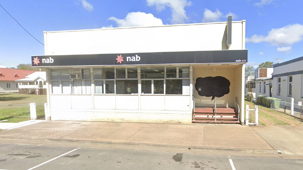 The small town of Esk will be left bank-less when NAB closes its branch in November. Picture: Google