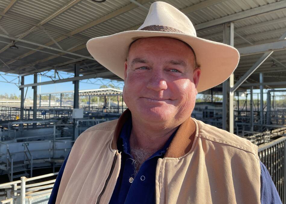 One of the buyers at the Emerald Prime and Store Sale today was Tony Donnelly, Rockhampton. PIcture: Judith Maizey