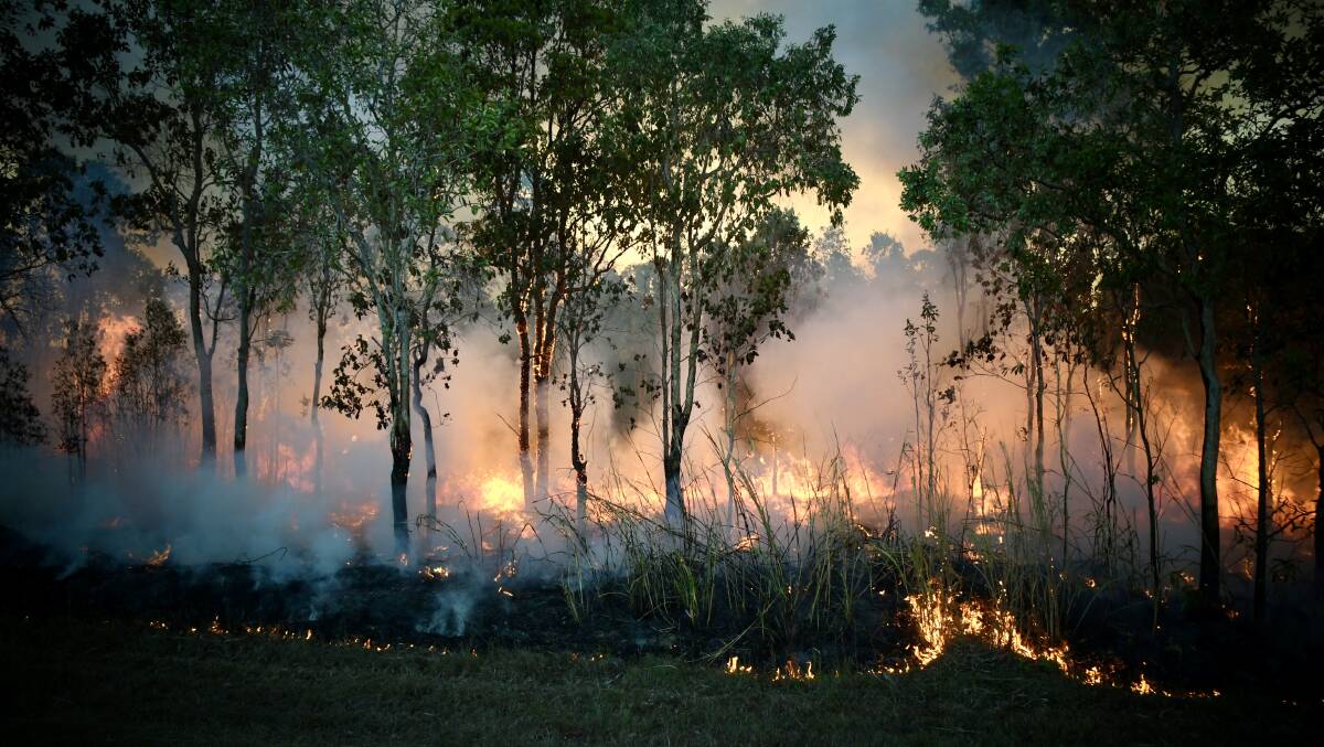 70 vegetation fires are burning throughout Queensland. Picture: Judith Maizey