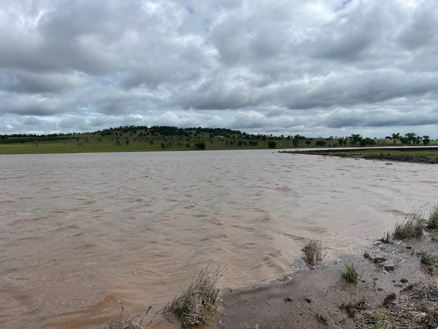 Out near Kaimkillenbun, John Lord at his property Ellendale, said he was delighted to see his dams full. Picture: Supplied