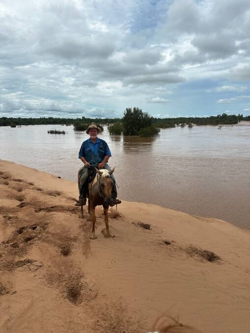 Burketown mayor and Australian Cattle Producers past president Ernie Camp riding bay mare Nutella, said while he would continue to firebrand, he approved of the $1.3m to improve the current BIS. Picture: Supplied