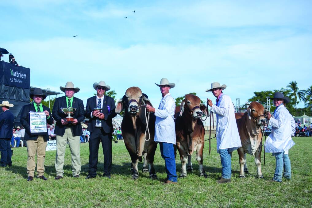 2021... NCC Brahmans exhibits the Supreme Interbreed Breeders' Group at Beef 21. 