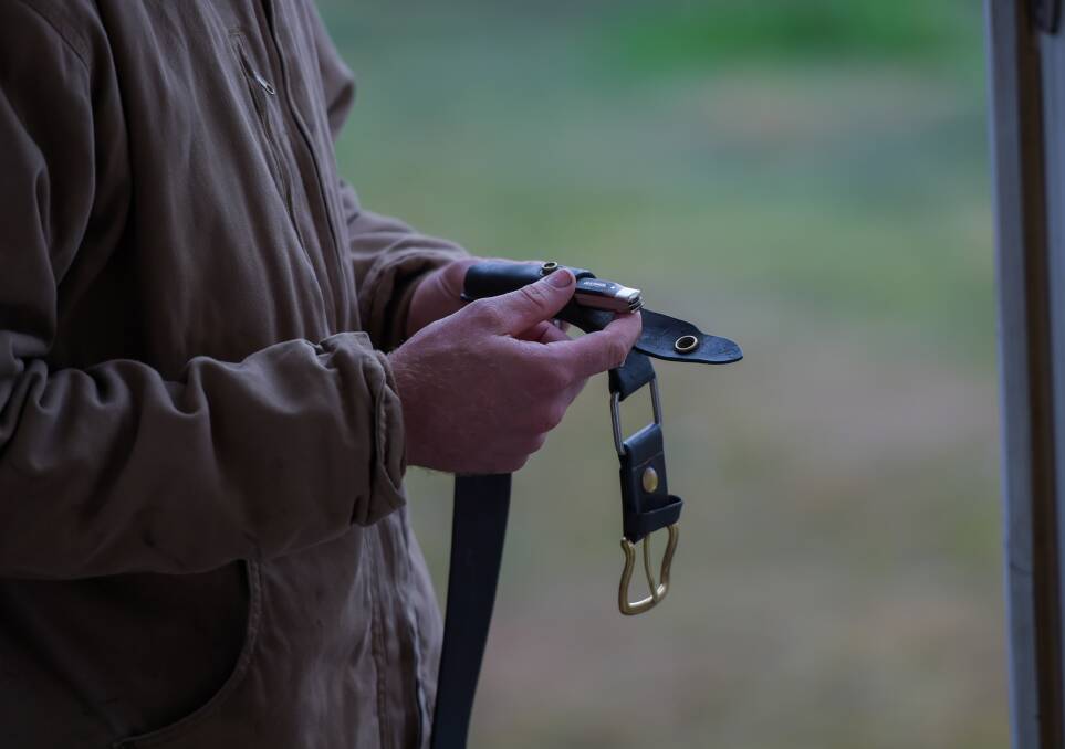 Rural lobby groups fear carrying a pocket knife on a belt will have severe consequences if proposed legislation comes into force. Picture: Lucy Kinbacher