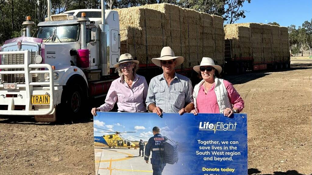 Ginette Snow of Willinga Pastoral Company and Graham and Christina York from Wallumbilla. Picture supplied.