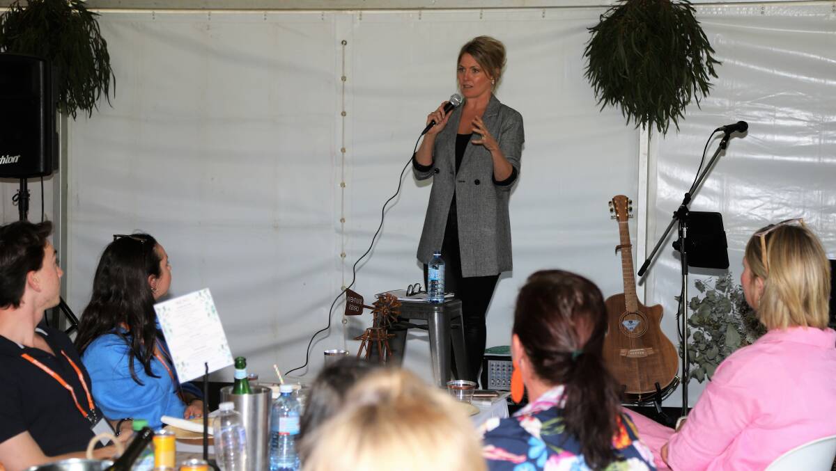 The audience at the RRR Women's Long Lunch was spellbound by Shanna Whan's story of how she not only overcame her alcohol addiction but how her Sober in the Country organisation is working to make it acceptable not to drink.