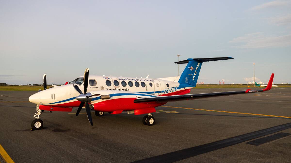 The Beechcraft King Air B360CHW turboprop aircraft being introduced by the Royal Flying Doctor Service Queensland section. Picture: Supplied
