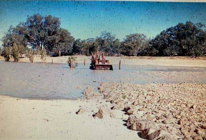 An old picture of McPhellamy's Crossing at Windorah. Picture: Supplied