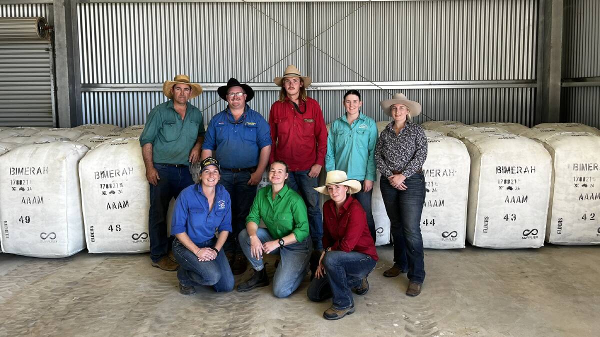The LEADAg Plus attendees at the Bimerah shearing shed with manager Mick Campbell. Picture: Meg Bassingthwaighte