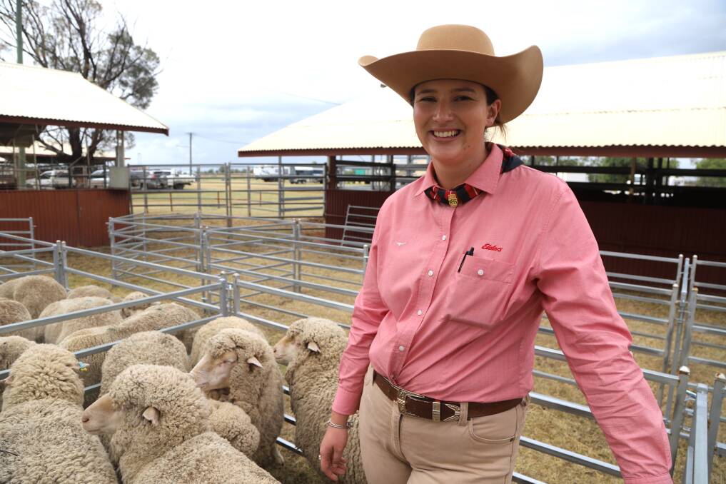 Celia Cummack, who's based at Roma, was introduced to the state's sheep breeding crowd at the State Sheep Show at Blackall on the weekend.