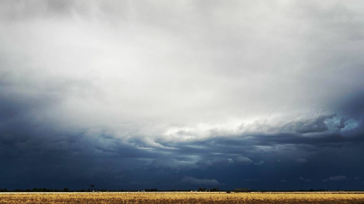 Storms brewing at Blackall, western Queensland. Picture - Danielle O'Brien.