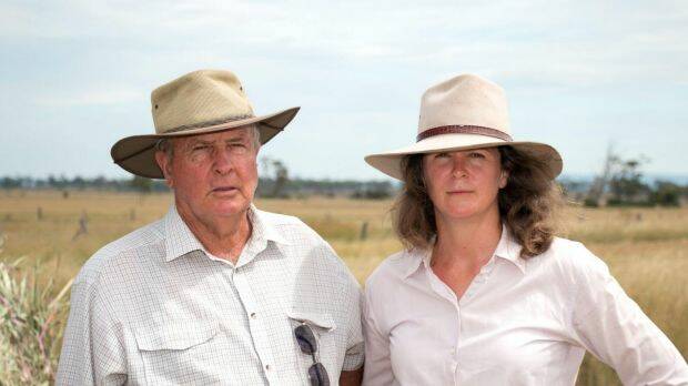 Sid and Tanya Plant are members of a family that has been farming the area in the Darling Downs town of Acland since the 1850s. Photo: Mark Sharp/Environmental Defenders Office