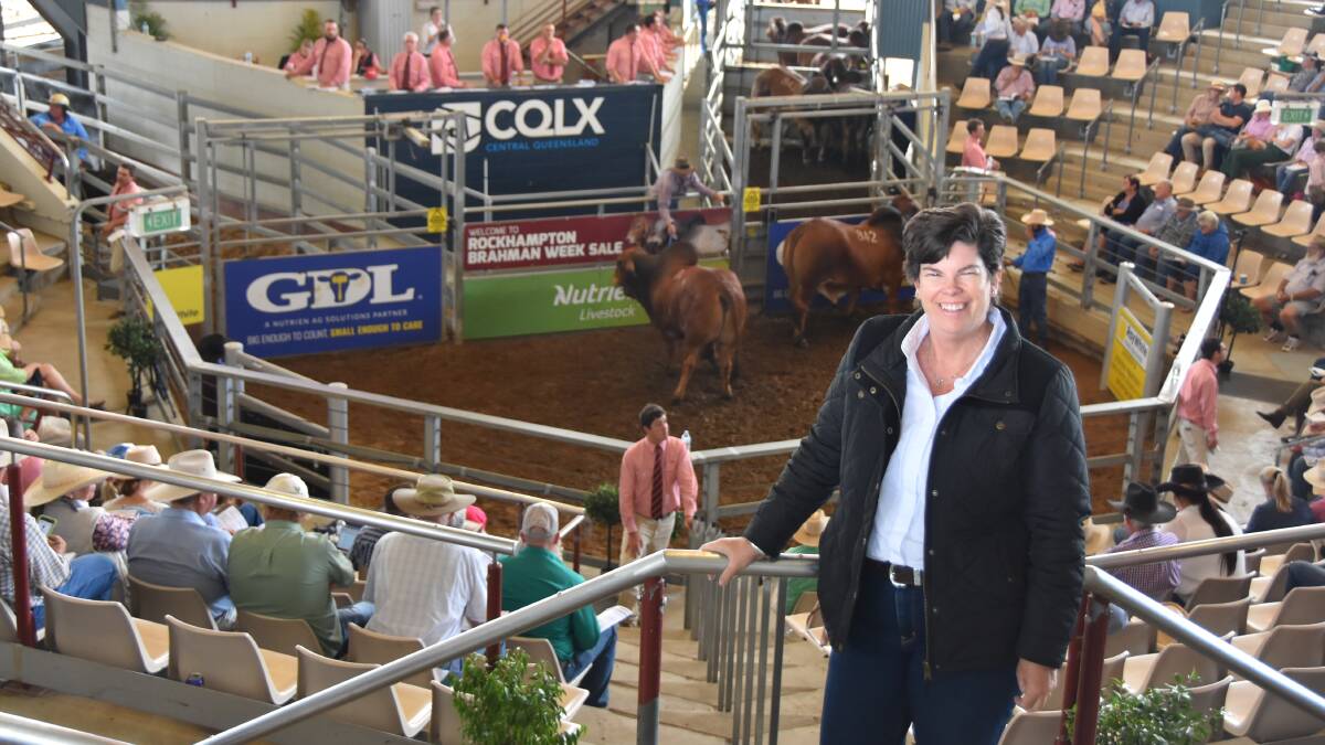 Anastasia Fanning, pictured at last month's Rockhampton Brahman Week Sale, will finish up in her role as ABBA general manager at the end of the month. Picture: Ben Harden 