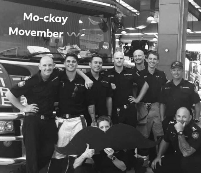 MOVEMBER CHALLENGE: The Fire and Rescue Mackay team are gearing up to raise much needed funds for Movember.