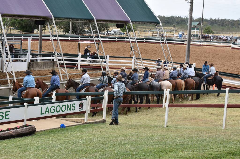 Over 300 hundred competitors are vying for $100,000 worth of money and prizes at this year's Paradise Lagoons Campdraft event. Picture: Ben Harden 