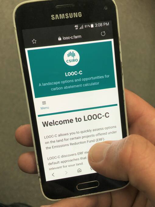 LOOC-C app includes measurements of soil carbon and cattle herd management, at the touch of a button. 