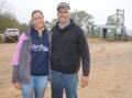 Hayley and Joe Trimboli, Lower Light, SA, were looking to buy at Mount Pleasant, SA. Picture by Elizabeth Anderson
