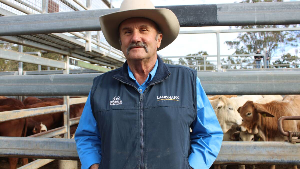 Mike Smith from Gayndah at the Murgon sale. Picture: Helen Walker 
