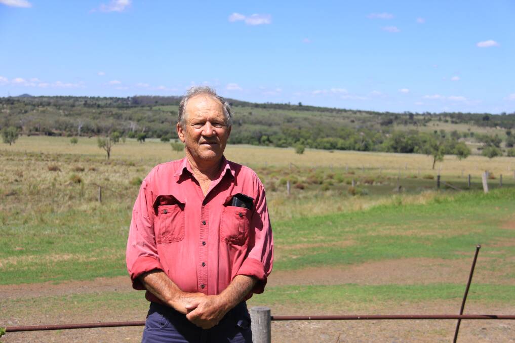 Jim Scutt at his Cooranga North property which will be neighbouring wind turbines. 