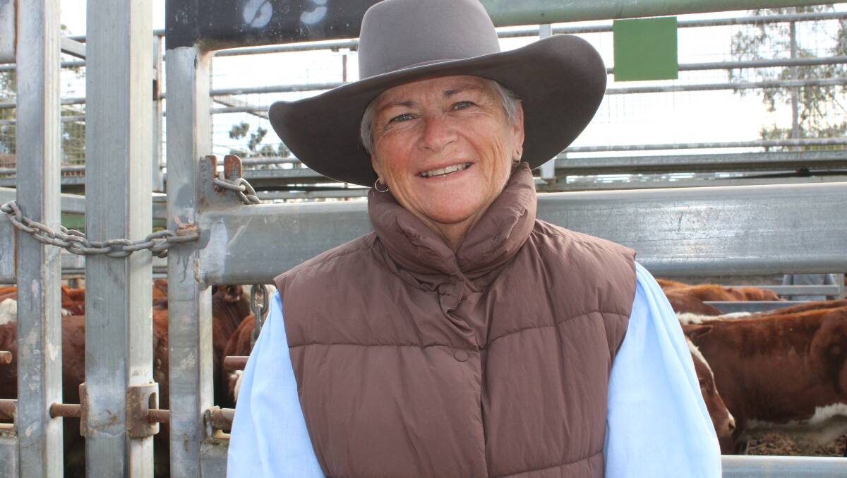 Anna Dingle offloaded cattle at Murgon on Friday. Picture: Helen Walker 