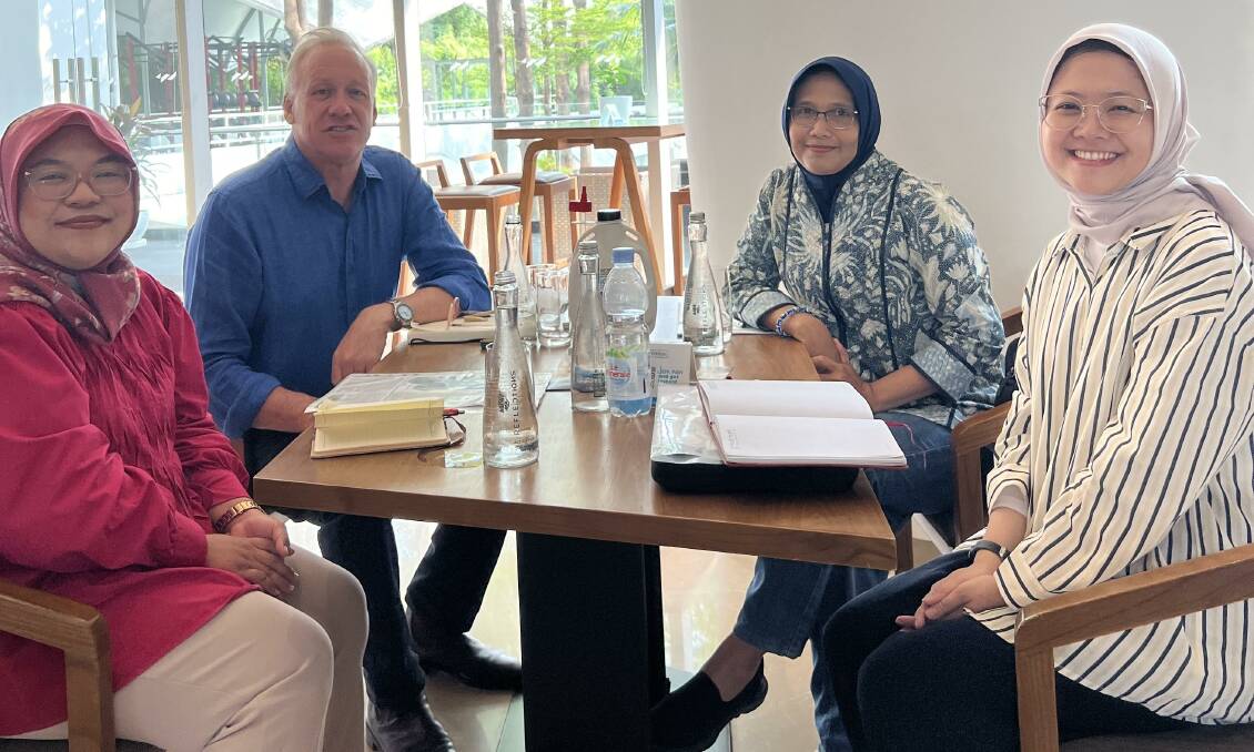 Charles Olsson from animal health company Medical Ethics is working with Indonesia officials on preparedness for future exotic disease outbreaks. 