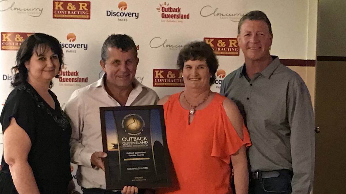 TOP SHOW: Simon and Gaye Terry won two of the categories at the 2017 Outback Queensland Tourism Awards.